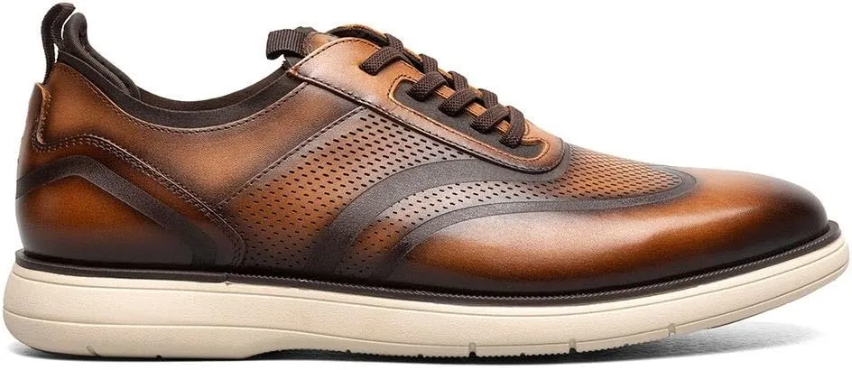 STACY ADAMS Men's Edgewood Wingtip Elastic Lace Oxford