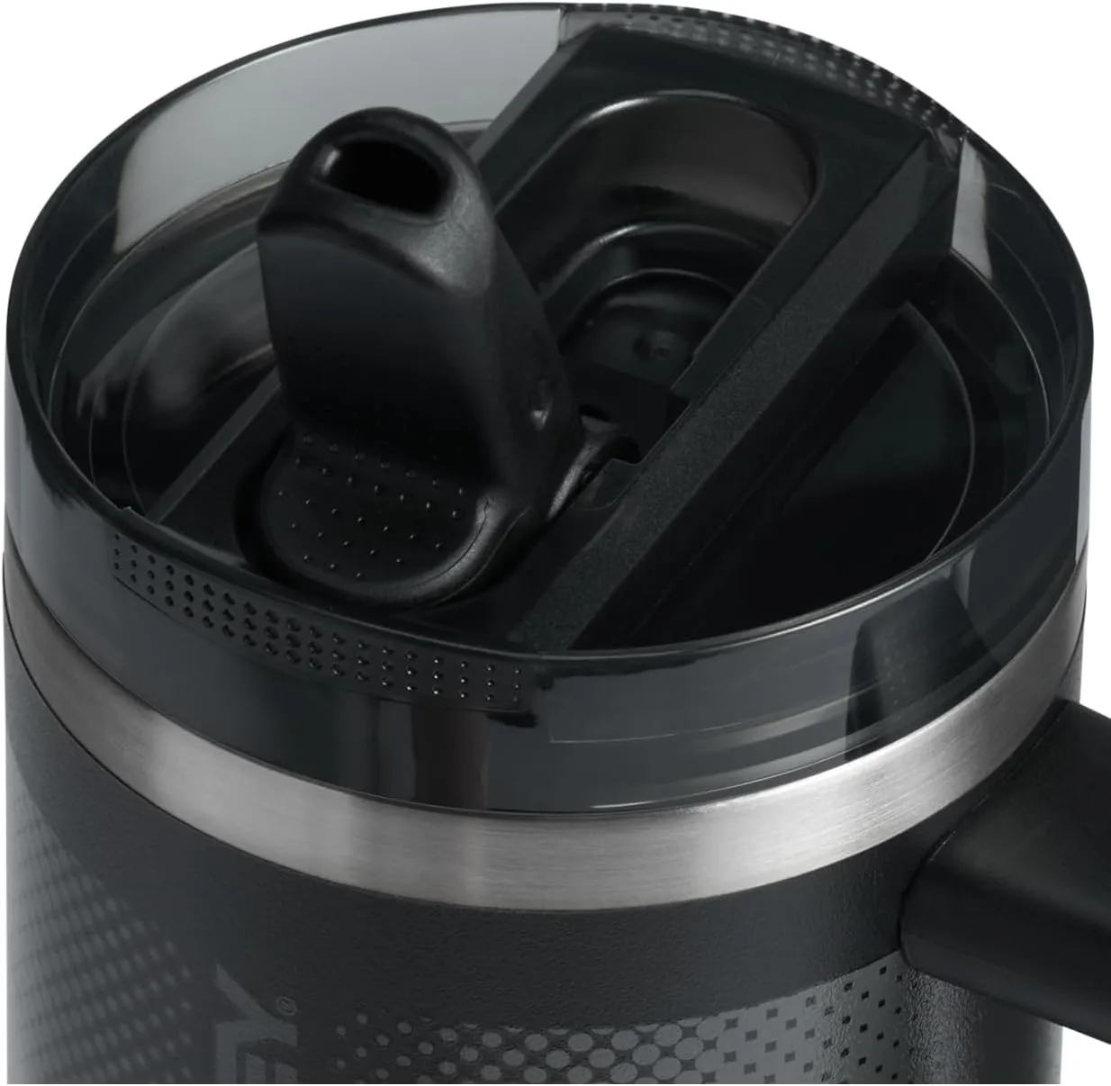 Stanley Quencher ProTour Flip Straw Tumbler with Leakproof Lid 14 oz | Built-In Straw and Handle | Cup Holder Compatible for Travel | Insulated Stainless Steel Cup | BPA-Free | Black Fade