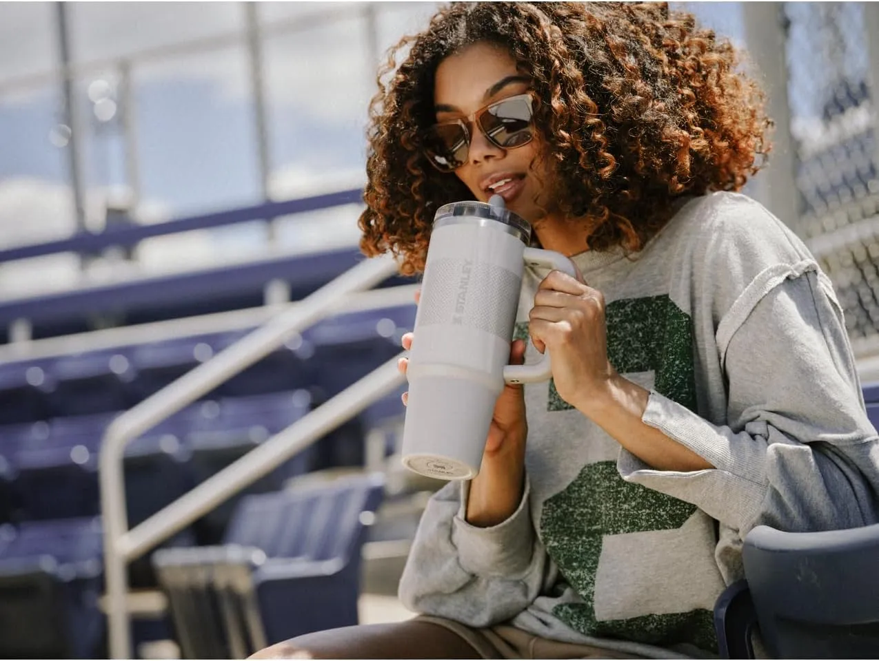 Stanley Quencher ProTour Flip Straw Tumbler with Leakproof Lid 30 oz | Built-In Straw & Handle | Cupholder Compatible for Travel | Insulated Stainless Steel Cup | BPA-Free | Rose Quartz