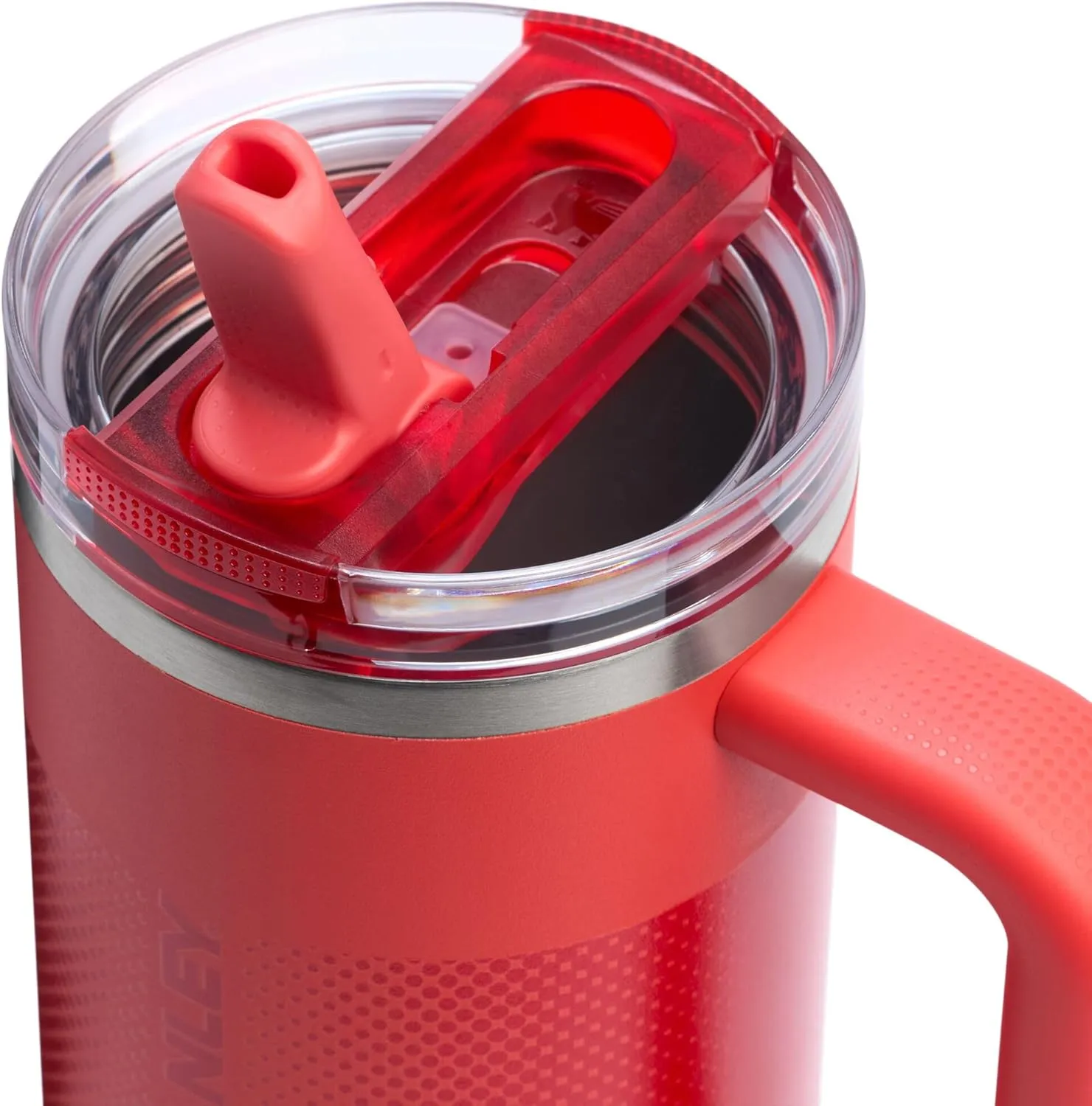 Stanley Quencher ProTour Flip Straw Tumbler with Leakproof Lid 30 oz | Built-In Straw and Handle | Cup Holder Compatible for Travel | Insulated Stainless Steel Cup | BPA-Free | Hot Coral Fade