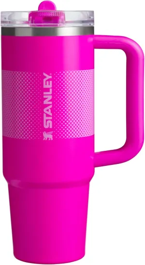 Stanley Quencher ProTour Flip Straw Tumbler with Leakproof Lid 30 oz | Built-In Straw and Handle | Cup Holder Compatible for Travel | Insulated Stainless Steel Cup | BPA-Free | Vivid Violet Fade