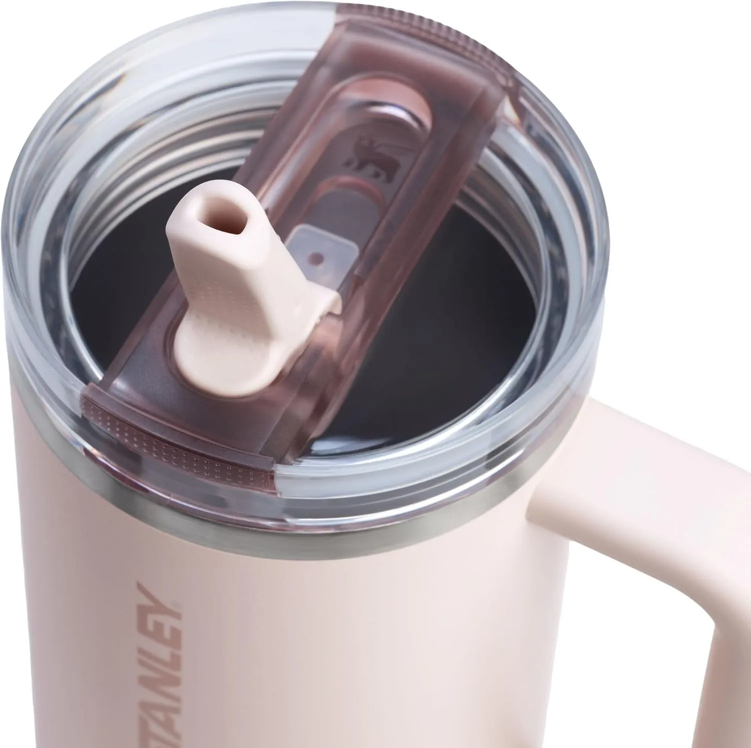 Stanley Quencher ProTour Flip Straw Tumbler with Leakproof Lid 40 oz | Built-In Straw & Handle | Cupholder Compatible for Travel | Insulated Stainless Steel Cup | BPA-Free | Rose Quartz