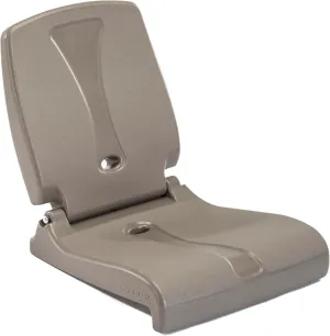 Step2 Folding Flip Seat, Lightweight Portable Outdoor Chair for Poolside, Camping, Beach, Boats, Tailgates, Durable Ground Chair with Back Support for Adults, Brown