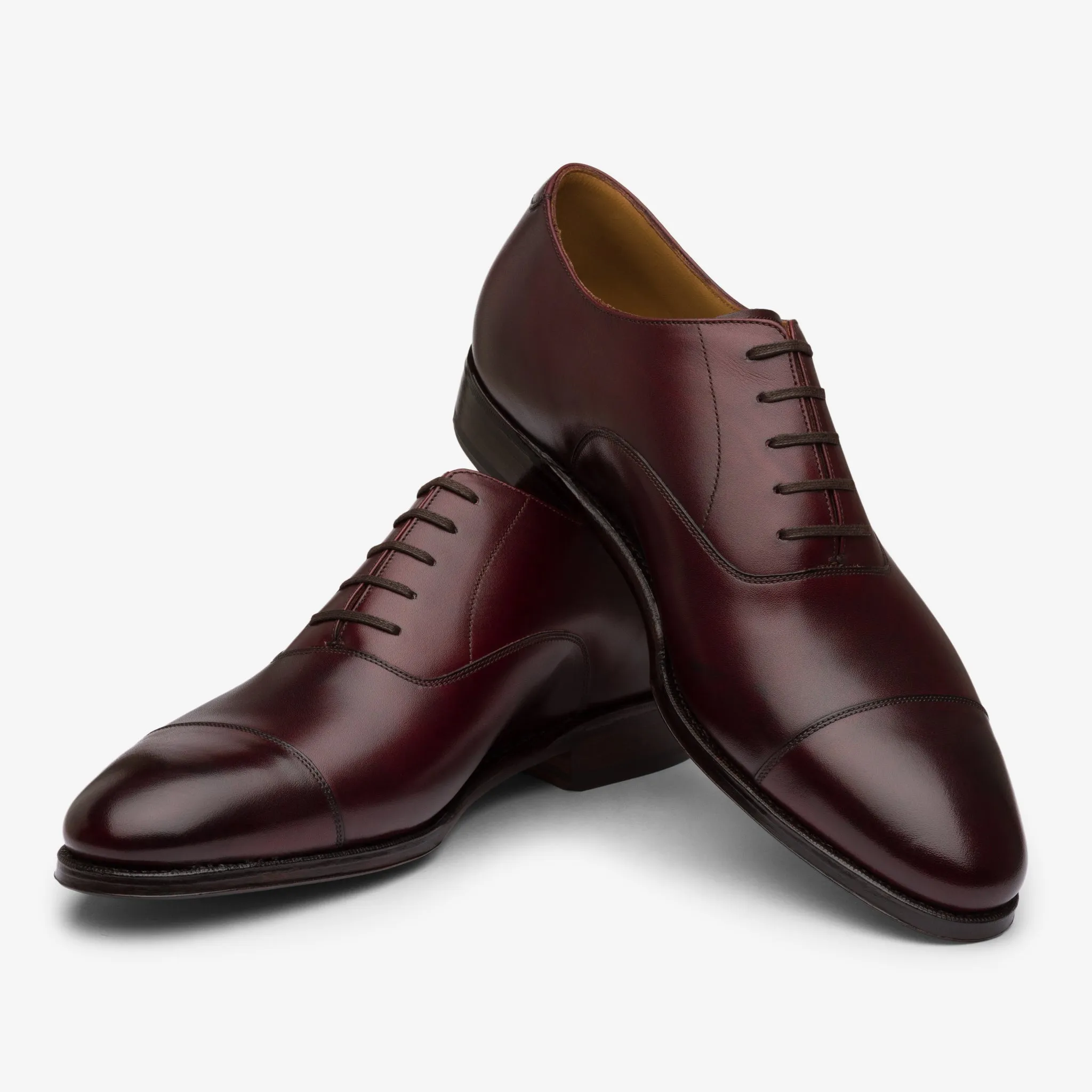 Straight Tip Oxford - Burgundy - Zip Last