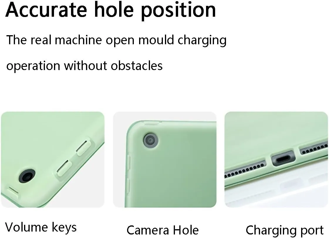 Tablet PC case Smart Tablet Cover Case Compatible with Oppo Pad Air 10.3 inch,Tri-Fold Slim Tablet Case Shockproof Honeycomb TPU Case with Rugged Stand Auto Wake/Sleep Tablet PC Cover(Dark Green)