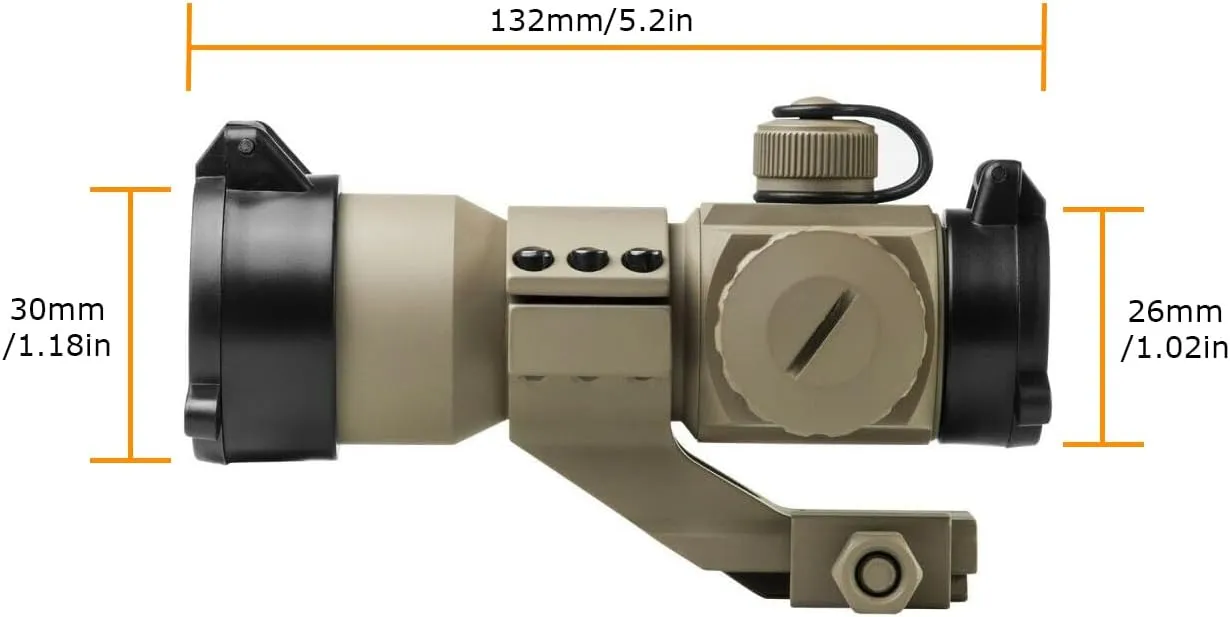 Tactical Scope Reflex Stinger 4 MOA Red - Green Dot Sight with Picatinny Mount