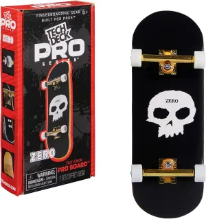 TECH DECK, Zero Pro Series Finger Board with Storage Display, Built for Pros; Authentic Mini Skateboards, Kids Toys for Ages 6 and up