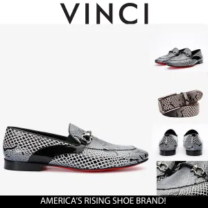 The Milano Black/White Shoe Bit Loafer Men  shoe