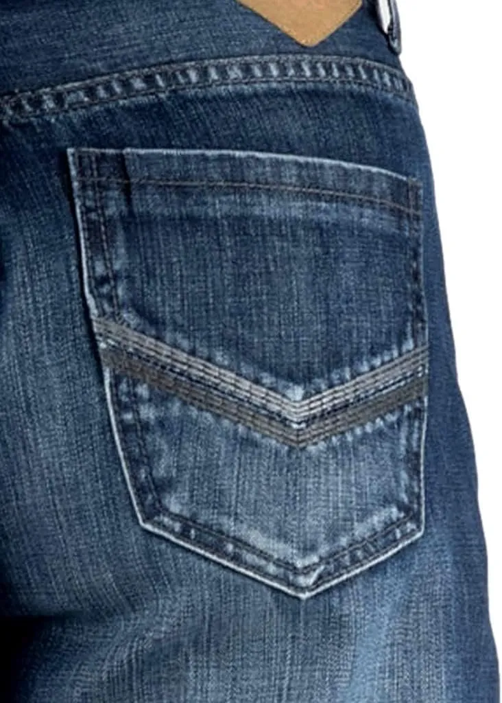 Tin Haul Western Jeans Mens Boot Cut Zip Blue 10-004-0420-1828 BU