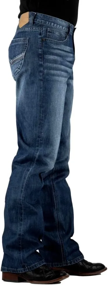 Tin Haul Western Jeans Mens Boot Cut Zip Blue 10-004-0420-1828 BU