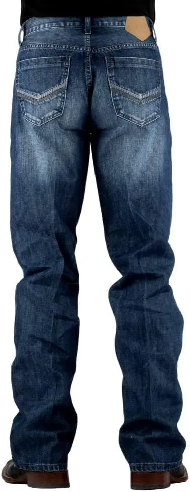 Tin Haul Western Jeans Mens Boot Cut Zip Blue 10-004-0420-1828 BU