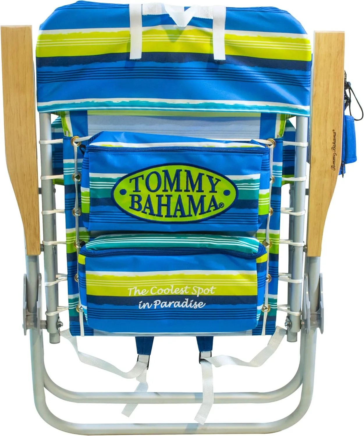 Tommy Bahama 2-Pack Hi-Boy 17" Seat Height 4-Position Lace-Up Suspension Folding Backpack Beach Chair