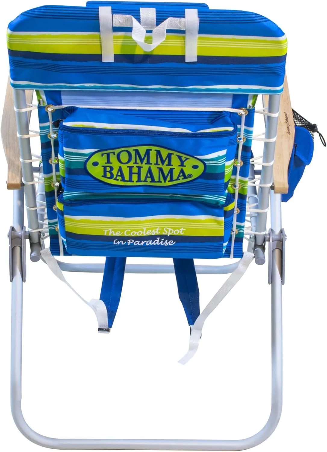 Tommy Bahama 2-Pack Hi-Boy 17" Seat Height 4-Position Lace-Up Suspension Folding Backpack Beach Chair