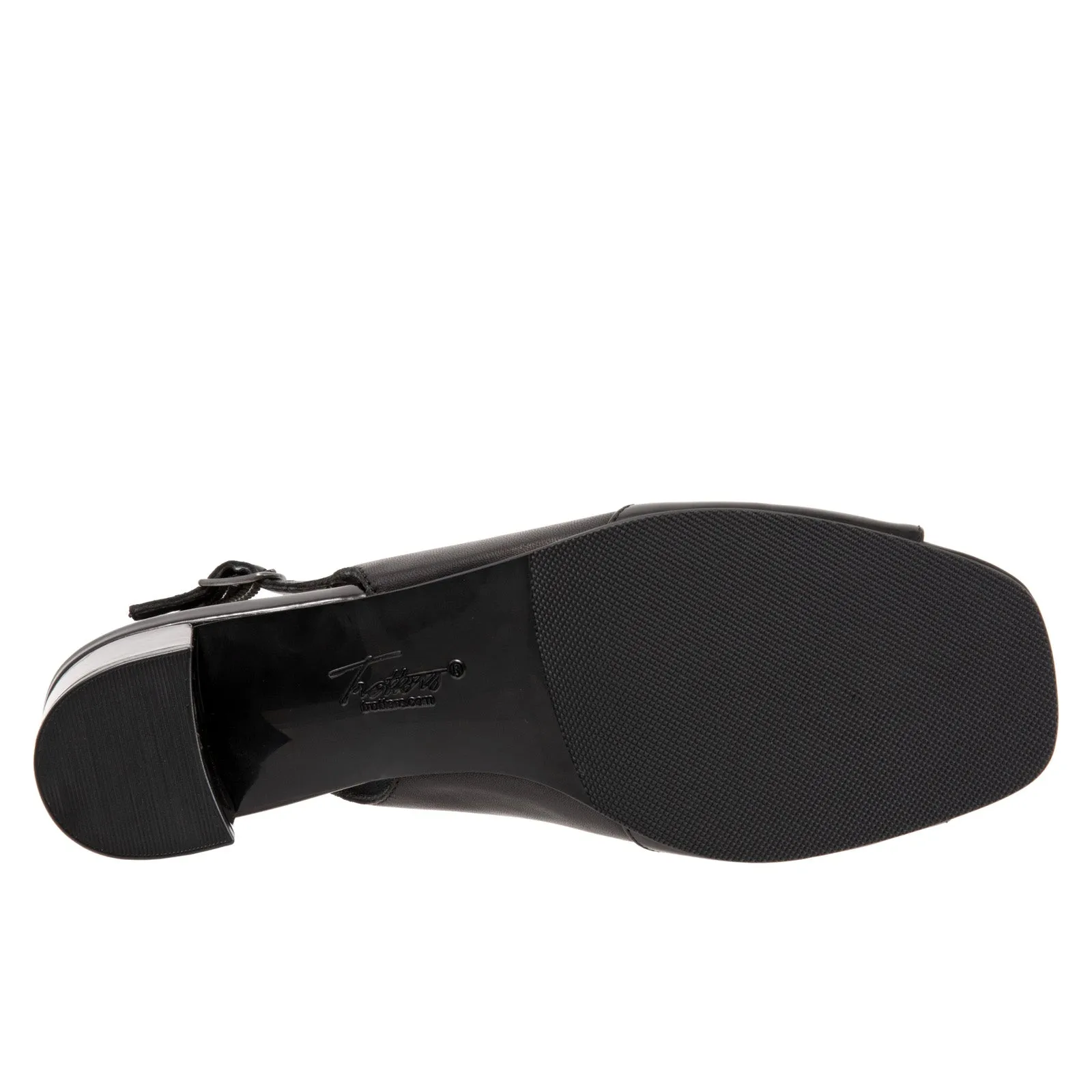 Trotters Monique T2002-007 Womens Black Narrow Leather Loafer Flats Shoes