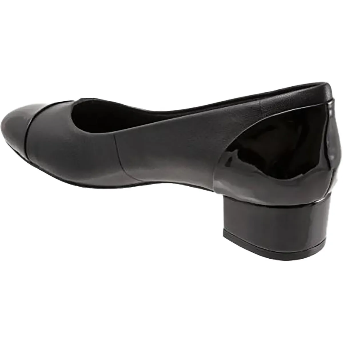 Trotters Womens Daisy Leather Patent Loafer Heels