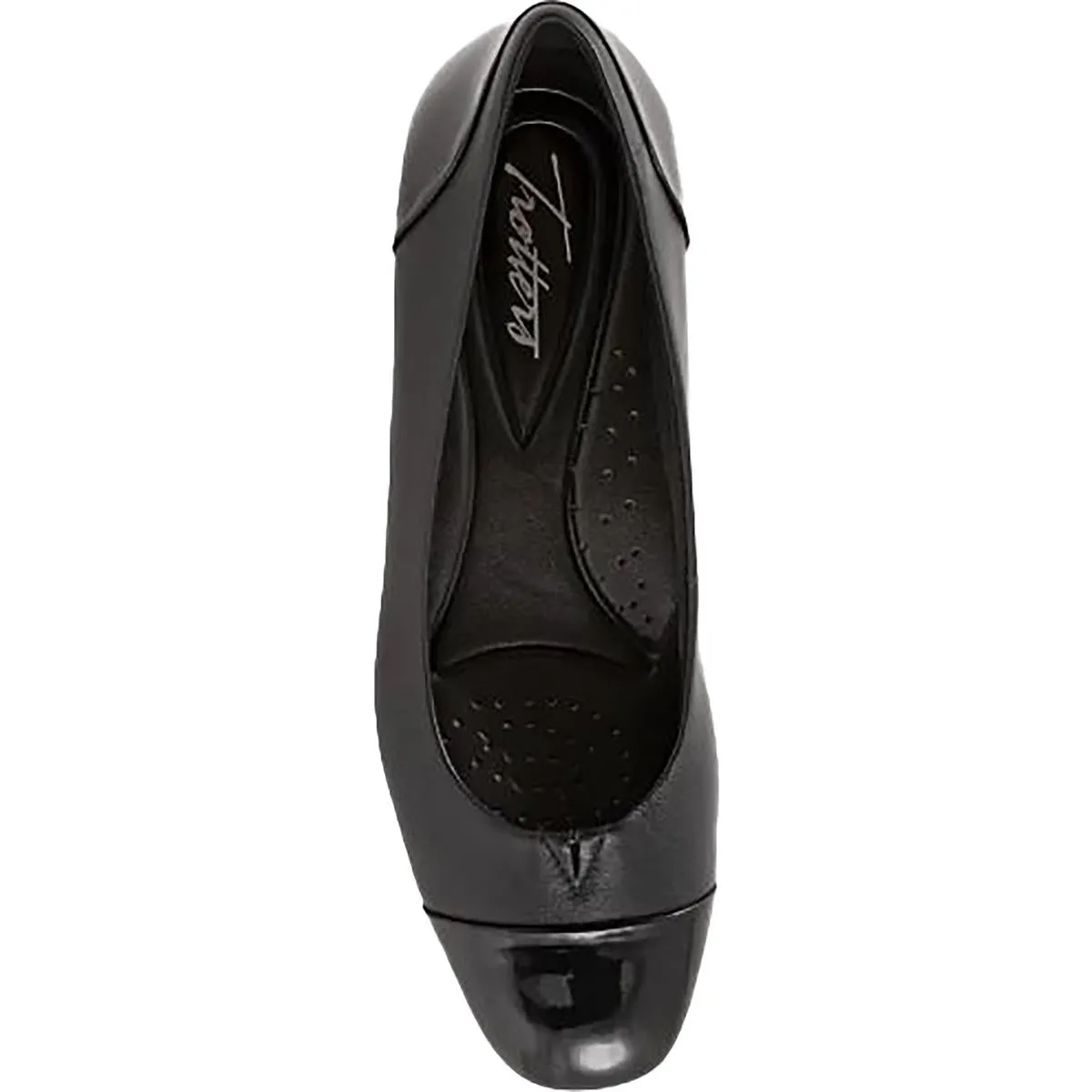 Trotters Womens Daisy Leather Patent Loafer Heels