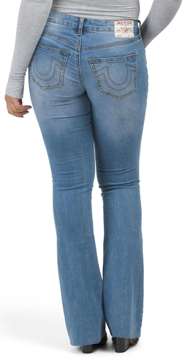 True Religion Women's Becca Mid Rise Bootcut Jean