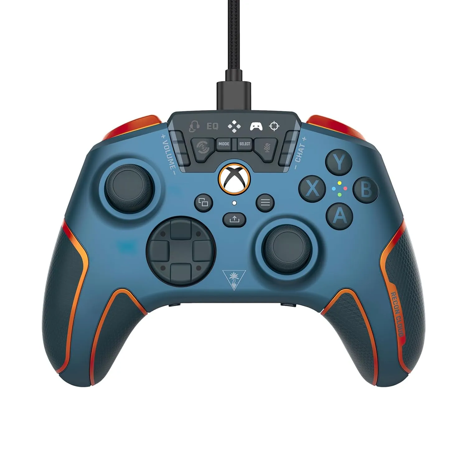 Turtle Beach Recon Cloud Wired Game Controller with Bluetooth for Xbox Series X|S, Xbox One, Windows, Android Mobile Devices – Remappable Buttons, Audio Enhancements, Superhuman Hearing – Blue Magma