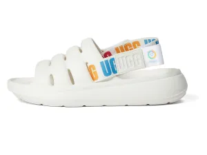 UGG Women's Sport Yeah SO Flat Sandal 10 White