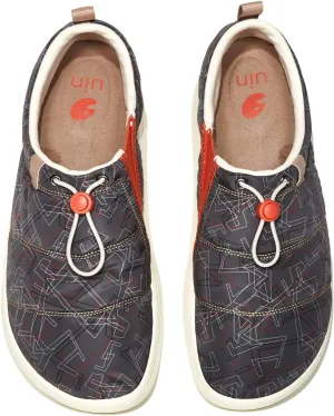 UIN Men's Camping Walking Travel Shoes Casual Slip On Loafers Lightweight Art Painted Fashion Sneaker Toledo