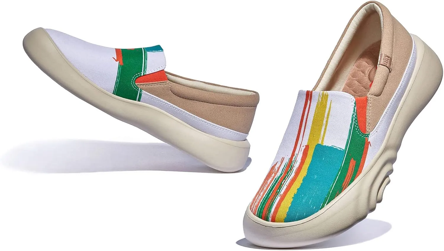 UIN Women's Walking Travel Shoes Casual Lightweight Art Painted Fashion Sneaker Denia Series