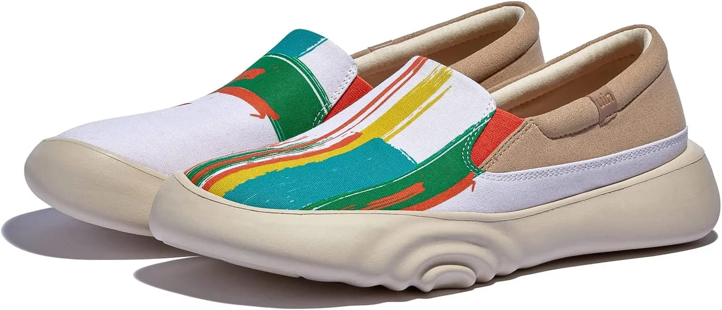 UIN Women's Walking Travel Shoes Casual Lightweight Art Painted Fashion Sneaker Denia Series