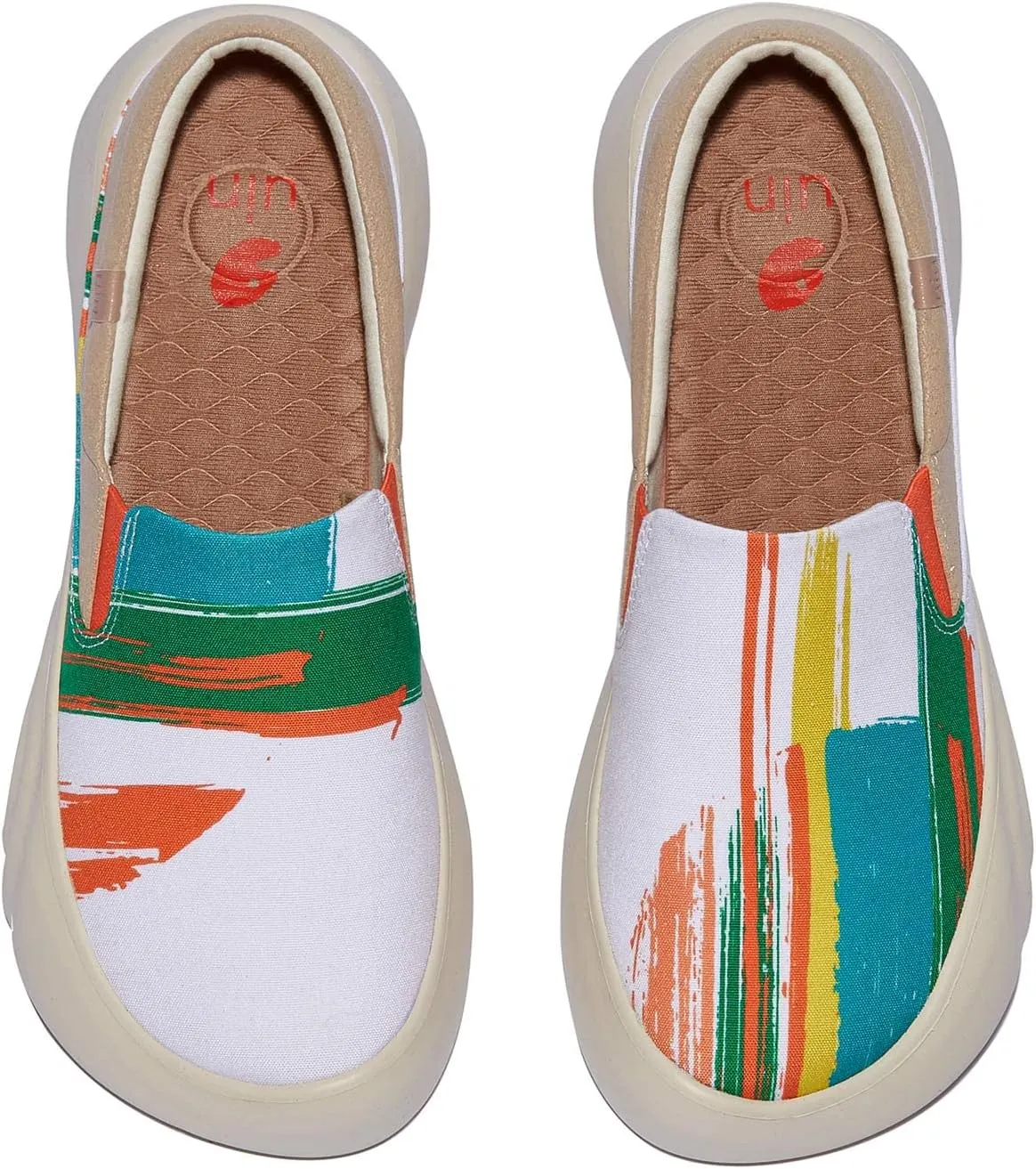 UIN Women's Walking Travel Shoes Casual Lightweight Art Painted Fashion Sneaker Denia Series