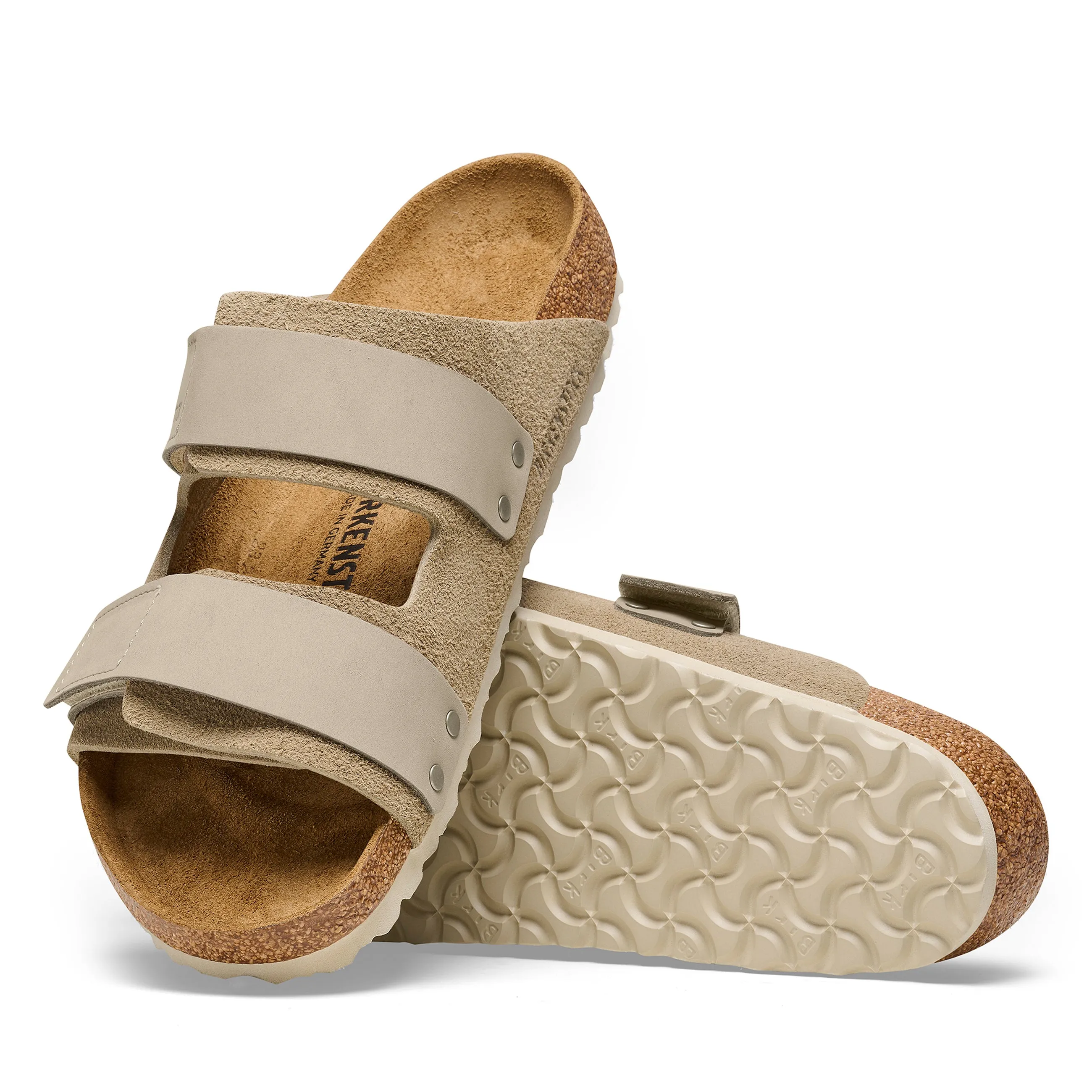 Uji Taupe Suede/Nubuck Leather