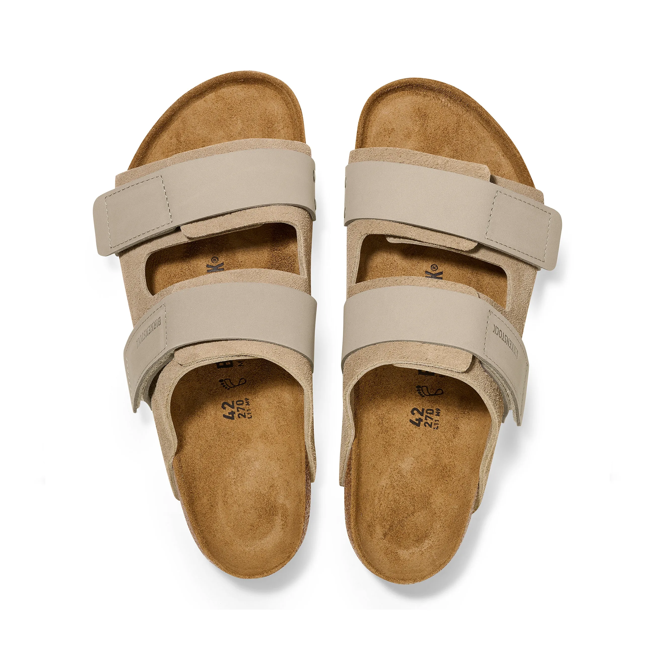 Uji Taupe Suede/Nubuck Leather