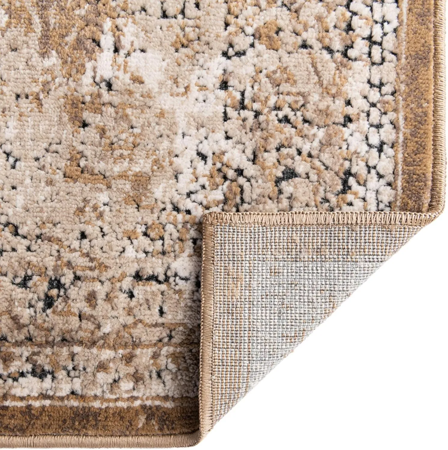 Unique Loom Chateau Collection Area Rug - Roosevelt (2' 2" x 6' 9" Runner, Khaki/ Beige)