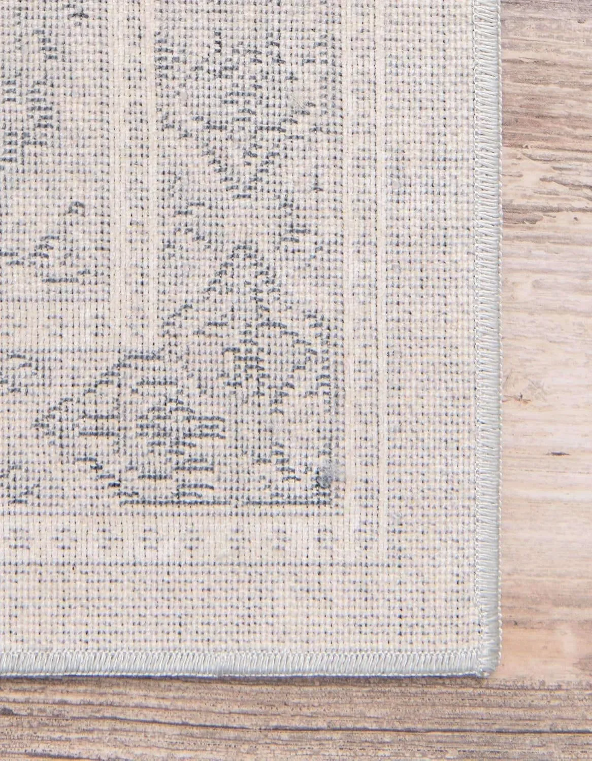 Unique Loom Chateau Collection Area Rug - Wilson (2' 2" x 6' 9" Runner, Dark Blue/ Gray)