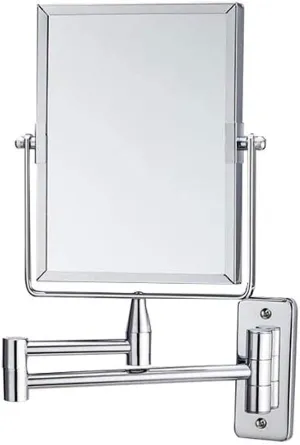 Vanity Mirror, Makeup Mirror Vanity Mirror Bathroom Wall Mount Mirror,Rectangle Folding Vanity Mirror Enlarge Double-Sided HD Makeup Mirror for Bathroom Hotels Cosmetic Mirror Mirr