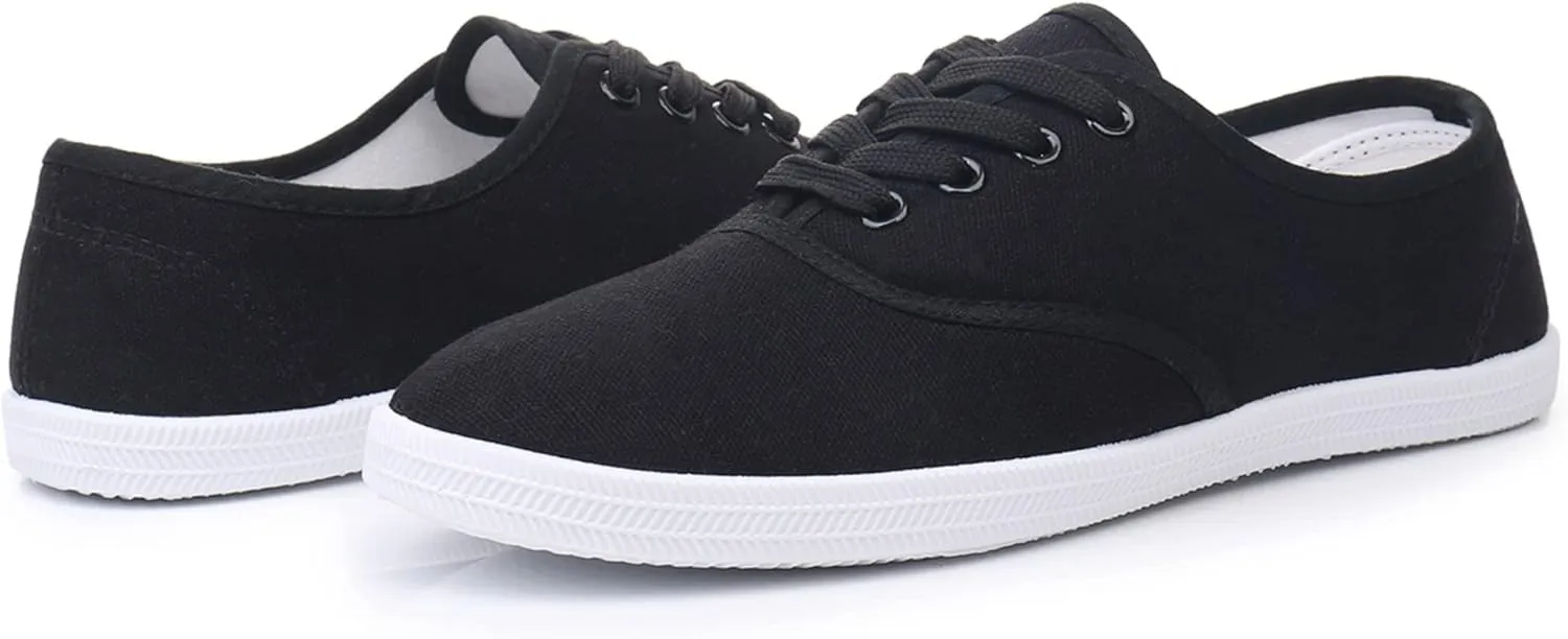 VenusCelia Women's Rainbow Lace Up Sneaker Shoes