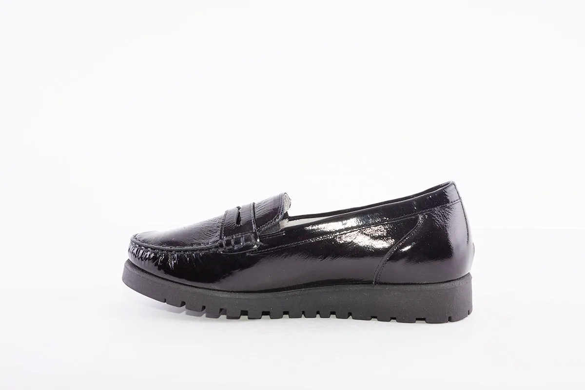 WALDLAUFER - 549002 143 HEGLI SLIP-ON SHOE - BLACK