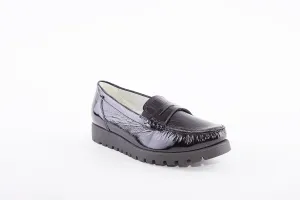 WALDLAUFER - 549002 143 HEGLI SLIP-ON SHOE - BLACK