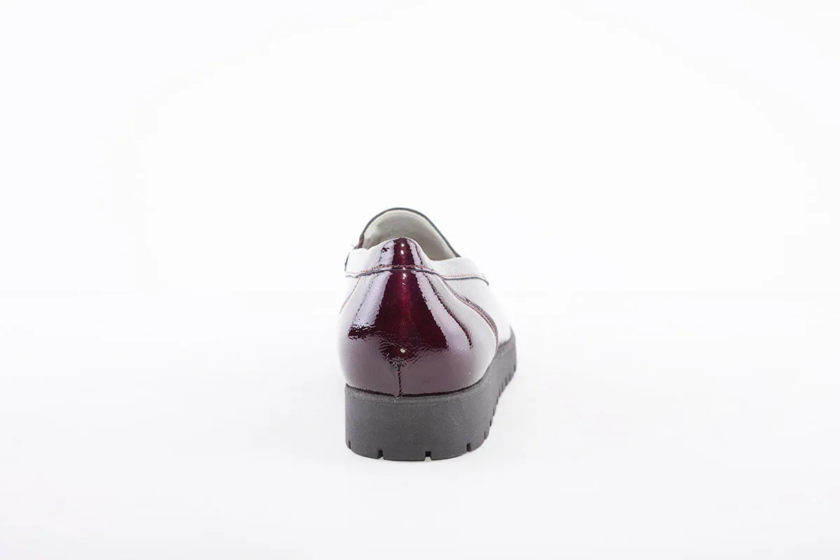 WALDLAUFER - 549002 HEGLI SLIP-ON SHOE - WINE PATENT