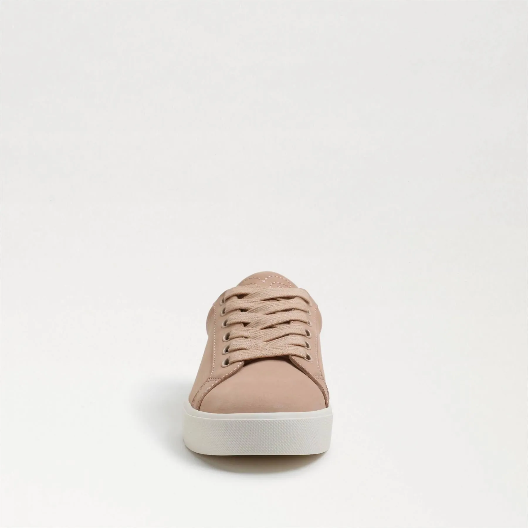 Warm Lace Sam Toe Ethyl Edelman Up Trendy Top Low Sneakers Refined Leather Rounded Ecru Fashion