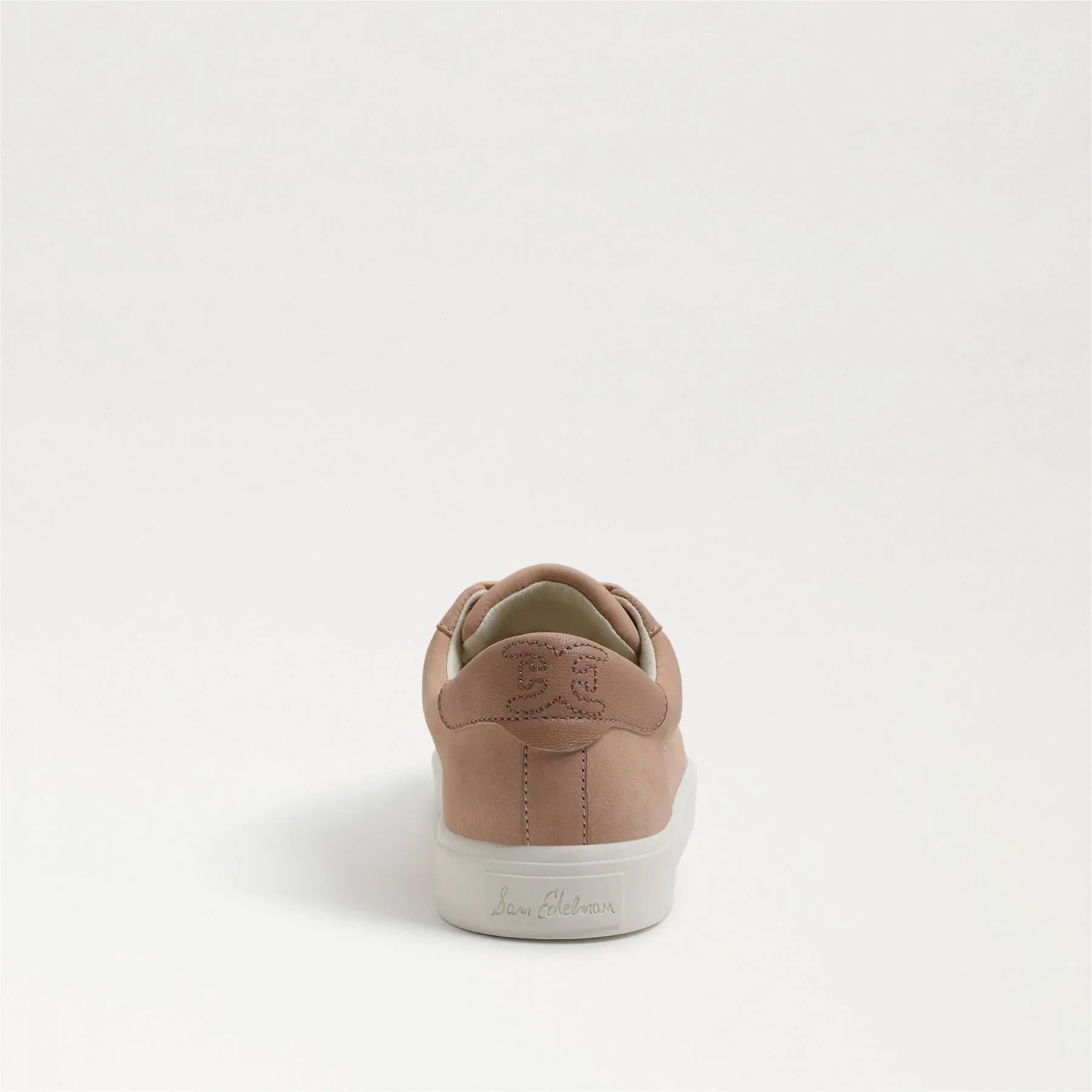 Warm Lace Sam Toe Ethyl Edelman Up Trendy Top Low Sneakers Refined Leather Rounded Ecru Fashion