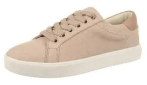 Warm Lace Sam Toe Ethyl Edelman Up Trendy Top Low Sneakers Refined Leather Rounded Ecru Fashion