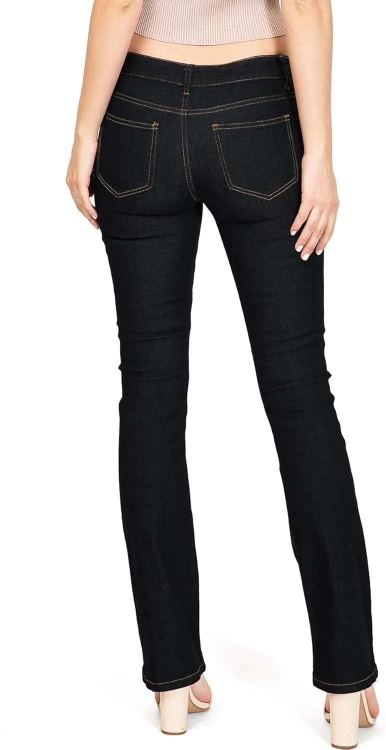 Wax Women's Juniors Body Flattering Mid Rise Skinny Jeans