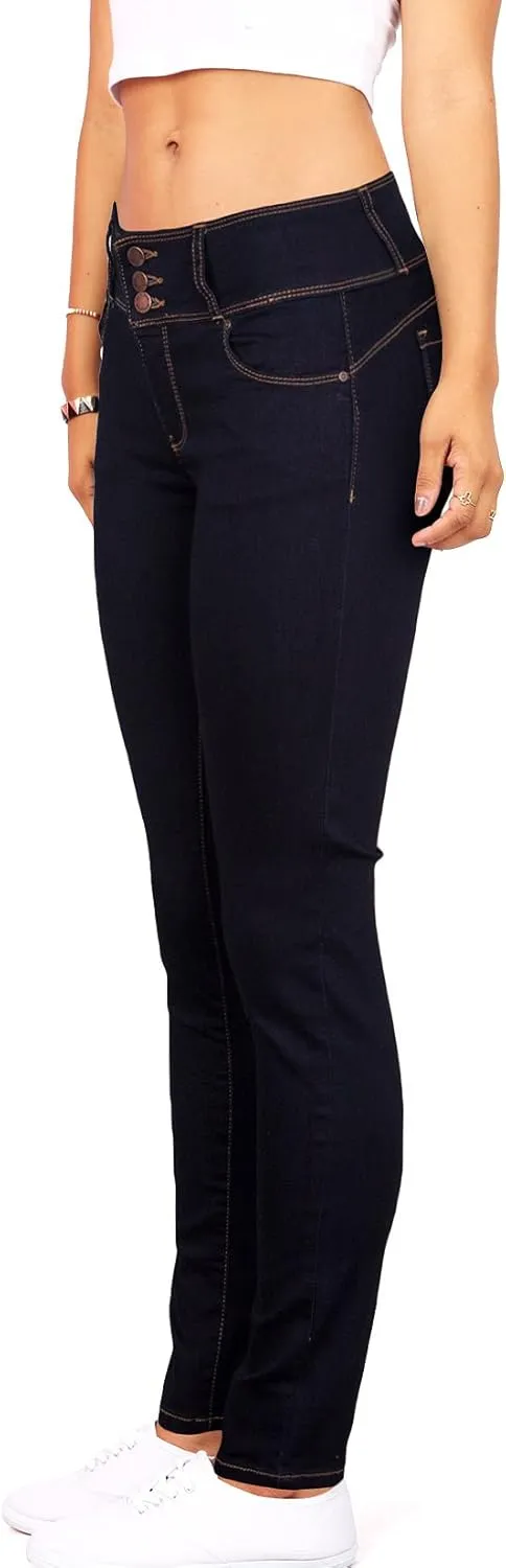 Wax Women's Juniors Body Flattering Mid Rise Skinny Jeans