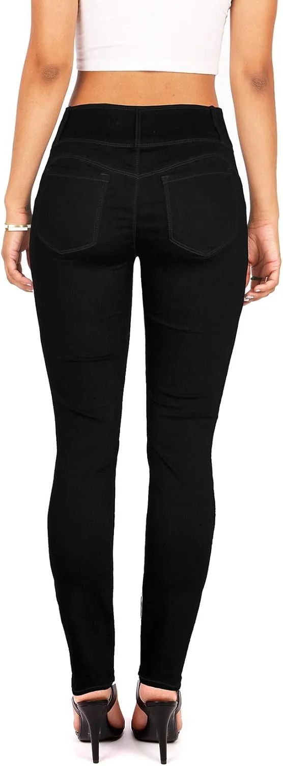 Wax Women's Juniors Body Flattering Mid Rise Skinny Jeans