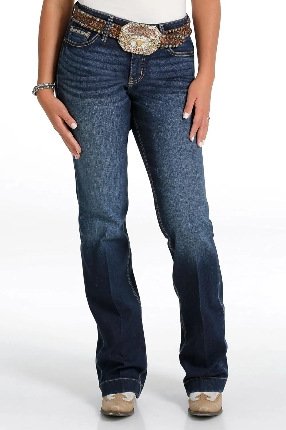 Western Jeans Women Hayley Trouser Dark Wash CB72054001