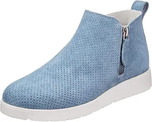 WHITE MOUNTAIN Shoes Beaumont Women's Boots, Blue Jean/Suede, 9H M