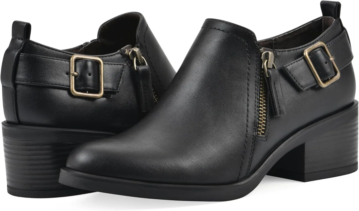 WHITE MOUNTAIN Women's Curby Heeled Ankle Shootie Boot