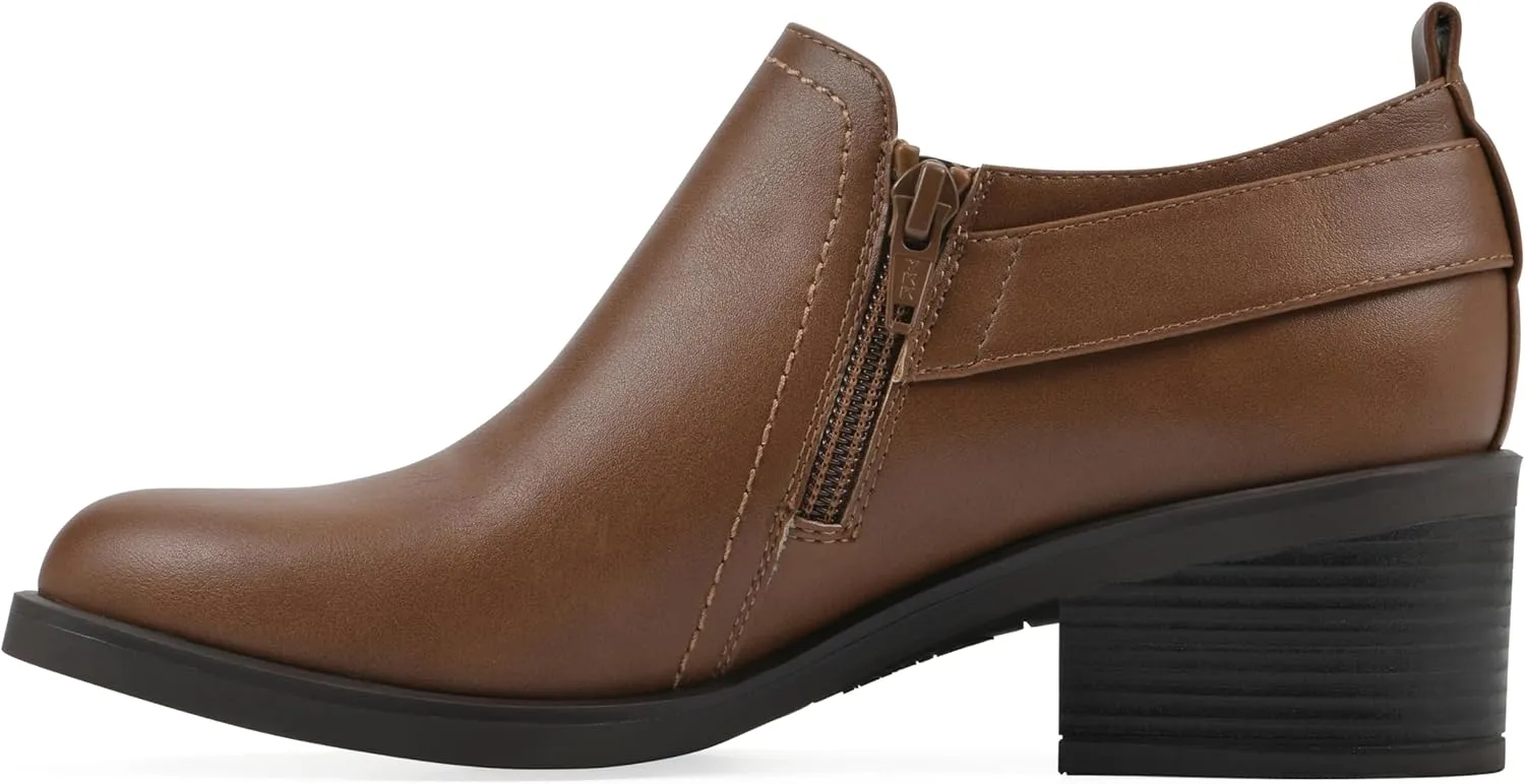 WHITE MOUNTAIN Women's Curby Heeled Ankle Shootie Boot