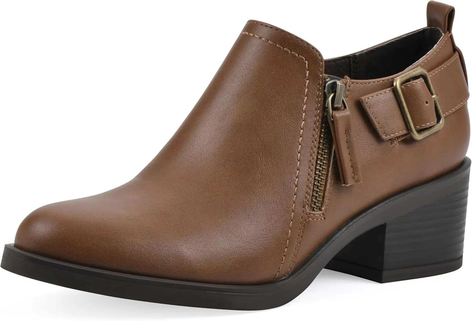 WHITE MOUNTAIN Women's Curby Heeled Ankle Shootie Boot