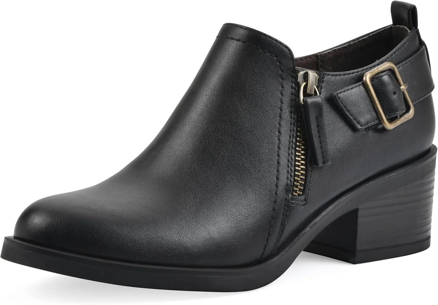 WHITE MOUNTAIN Women's Curby Heeled Ankle Shootie Boot