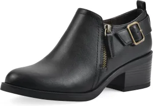 WHITE MOUNTAIN Women's Curby Heeled Ankle Shootie Boot