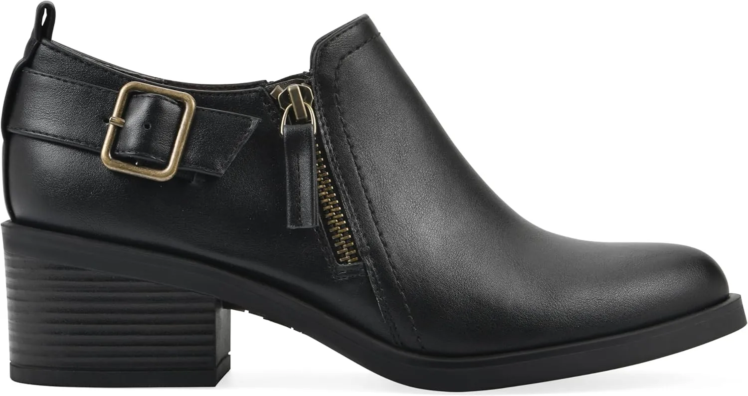 WHITE MOUNTAIN Women's Curby Heeled Ankle Shootie Boot